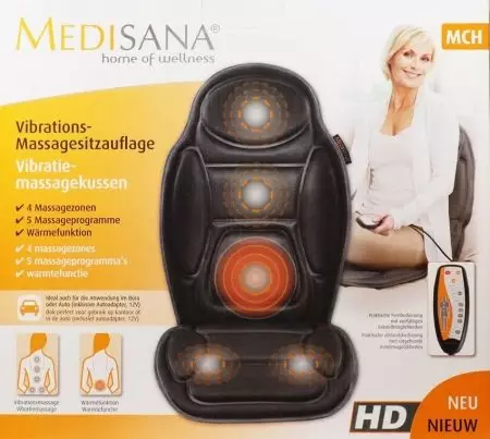 Massage Cape Medisana: MC 825 et MCH pour fauteuils, MC 826 et MCG 820, MC 824 et MC 830, Autres modèles et revues Reviews 16298_17