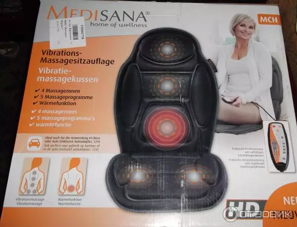 Massage Cape Medisana: MC 825 og MCH til lænestole, MC 826 og MCG 820, MC 824 og MC 830, andre modeller og gennemgang anmeldelser 16298_23