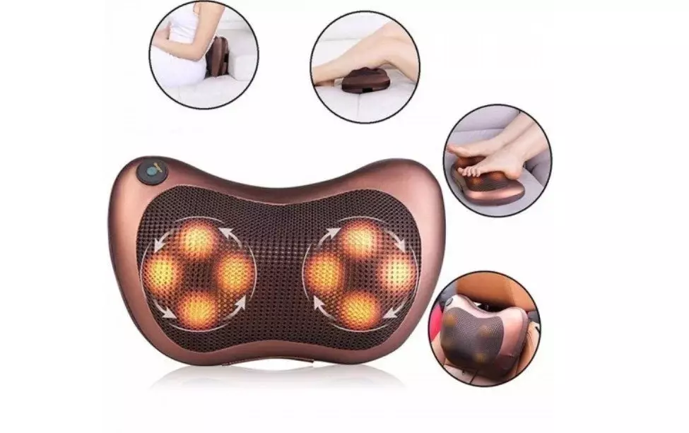 Centek Massage Pillow: Paglalarawan CT-2197 at CT-2198, mga kalamangan at kahinaan ng Massager. Suriin ang mga review 16322_2