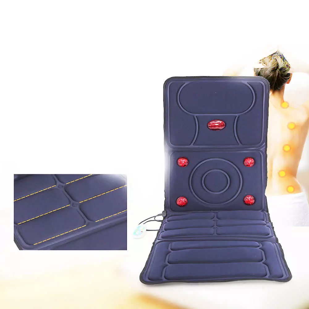 按摩床垫：带控制面板和加热功能的垫子，电动床垫Massagers为家庭带滚子和振动，顾客评论 16326_24
