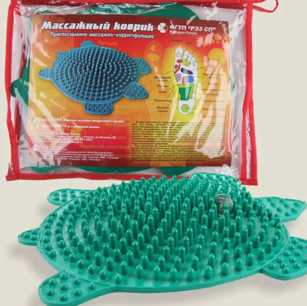 Massage rugs (31 photos): Overview of orthopedic rubber carpet-massager, making with their own hands. How to use them? 16327_25