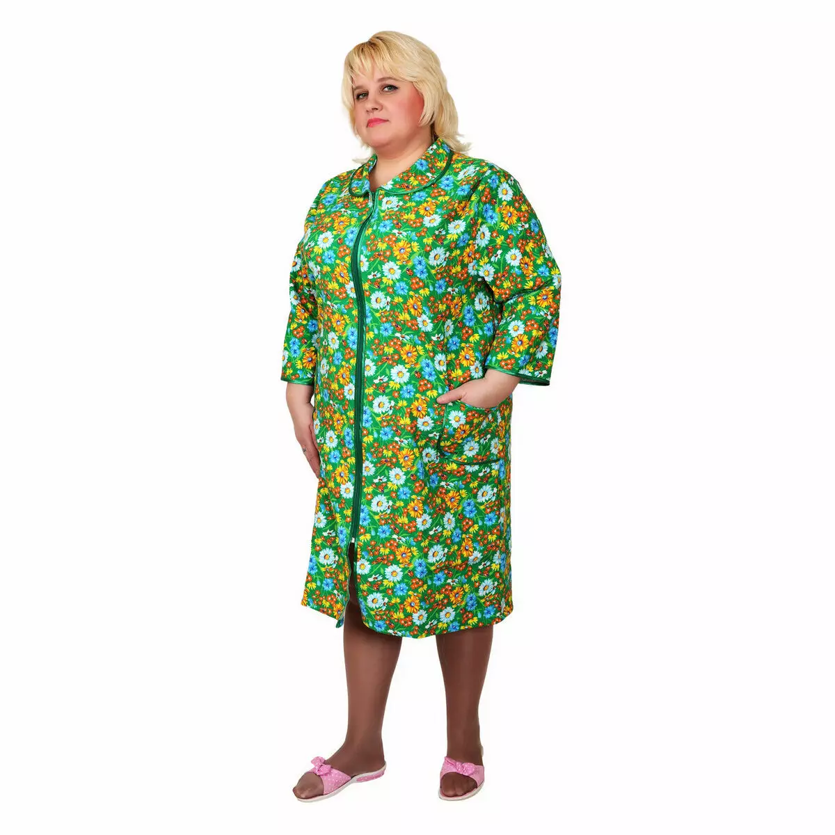 Flannel robe 45 photos: Women's bathrobes from flannels with odor, on buttons, large sizes 1633_35