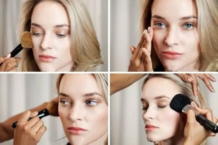 Makeup för blå ögon och ljushår: steg-för-steg smink för varje dag hemma, andra idéer 16393_17