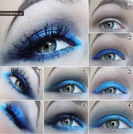 Makeup untuk mata ringan (38 foto): Ide kasual dan malam, prinsip dasar penciptaan, contoh-contoh indah 16394_37