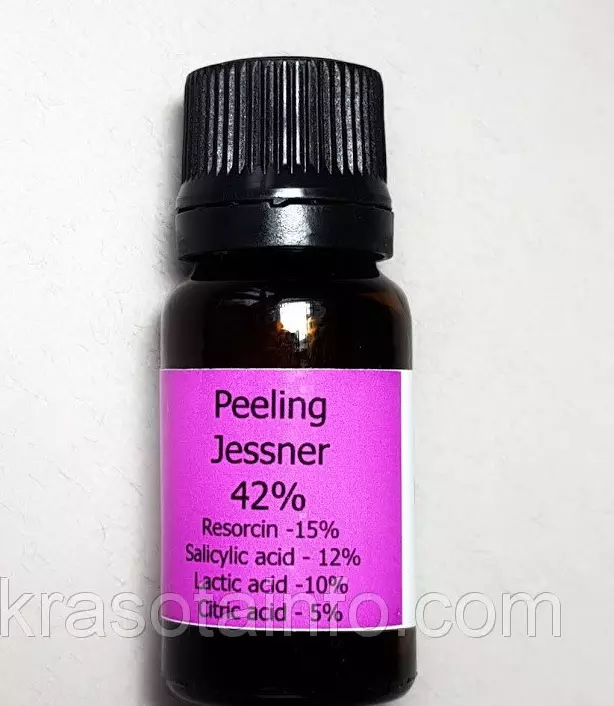 Peeling Jessner (28 fotos): el que és, l'efecte després de tractaments facials de Hollywood, contraindicacions, la composició d'aplicacions, opinions 16396_6