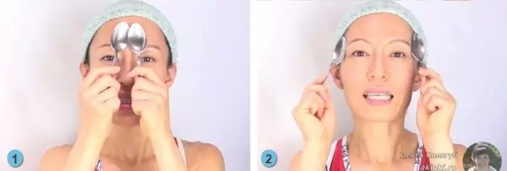 Masaż twarzy z łyżkami: Sporowa technika masażu przed zmarszczkami w domu, pomaga lub nie - opinie i wyniki 16437_26