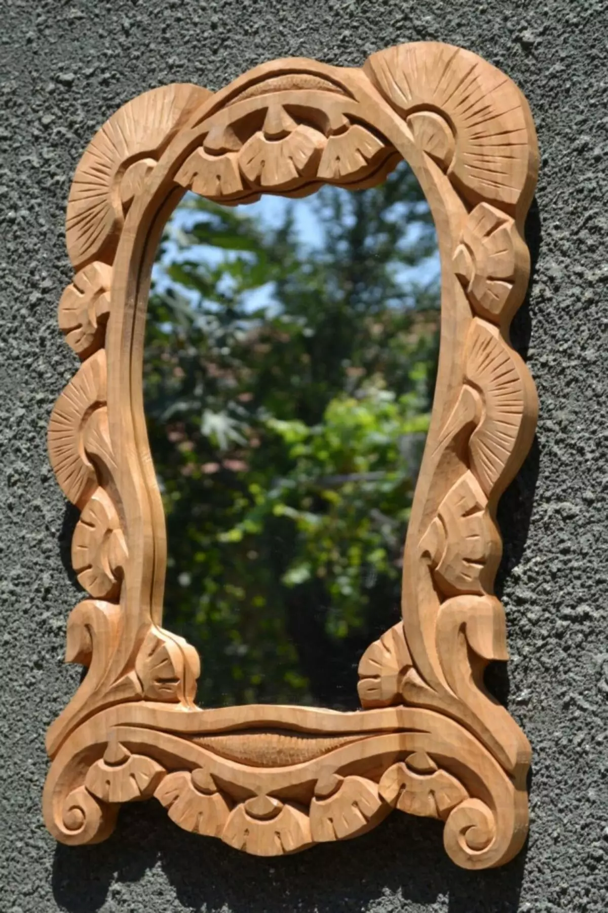 镜子雕刻框架：来自菩提树和胶合板的木制框架，其他木框架与螺纹 16524_12