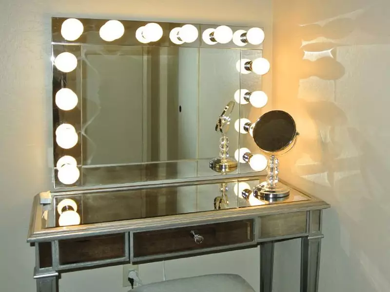 Spegel med smink upplyst (40 foton): kosmetisk make-uproincing spegel med glödlampor och smink cirkel för makeup artist 16532_15