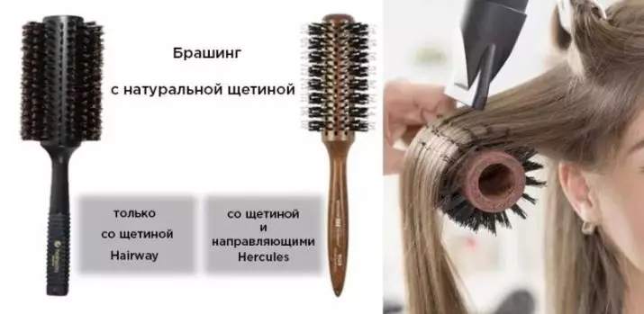 Raami tõeliste harjastega (39 fotot): Kuidas valida mudeli juuksekamm, ringi harjastatud metssiga ja hobuste juuksed, ülevaateid 16539_14