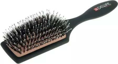 Bingkai nganggo bristles asli (39 foto): Cara milih model kanggo nyikat rambut, bunder kanthi celengan jaran, review 16539_29