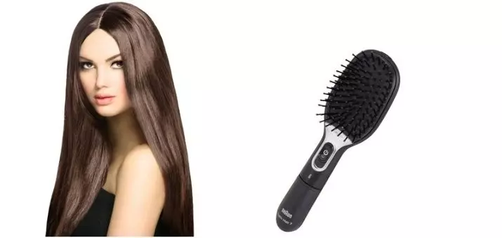 Braun Combing (23 fotos): Con Hair Satén 710 Ionización e outros modelos, comentarios 16558_2