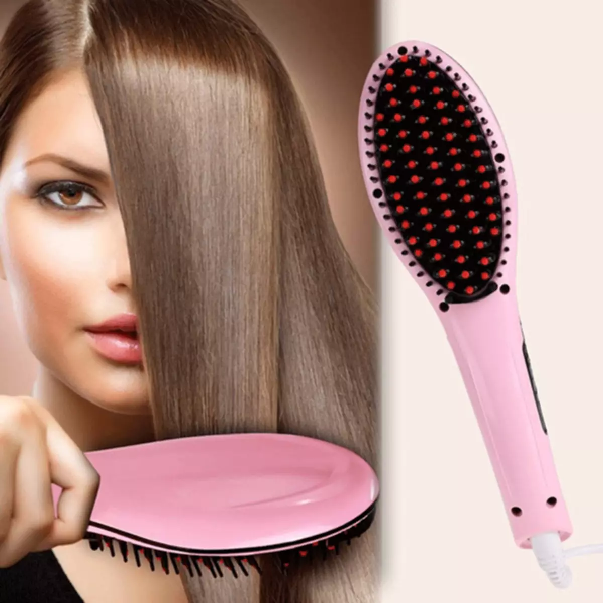 Comb-Rectifier (37 myndir): Electric Hratt Hair Straightener fyrir Hair Restening, Iron Bumps Umsagnir 16566_15