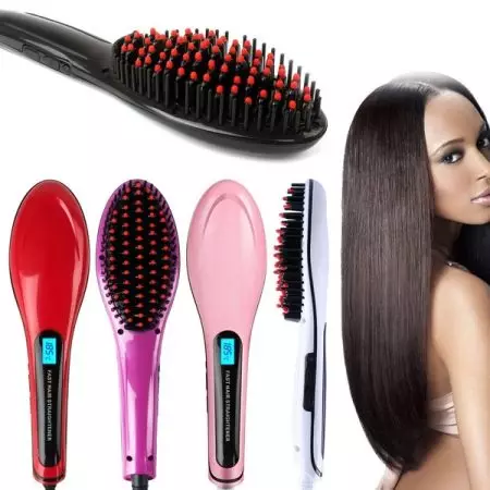 Comb-Rectifier (37 myndir): Electric Hratt Hair Straightener fyrir Hair Restening, Iron Bumps Umsagnir 16566_31