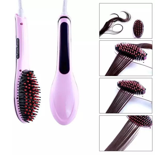 Comb-Rectifier (37 bilder): Elektrisk rask Hair Straightener for Hair Straightening, Iron Bumps Anmeldelser 16566_33