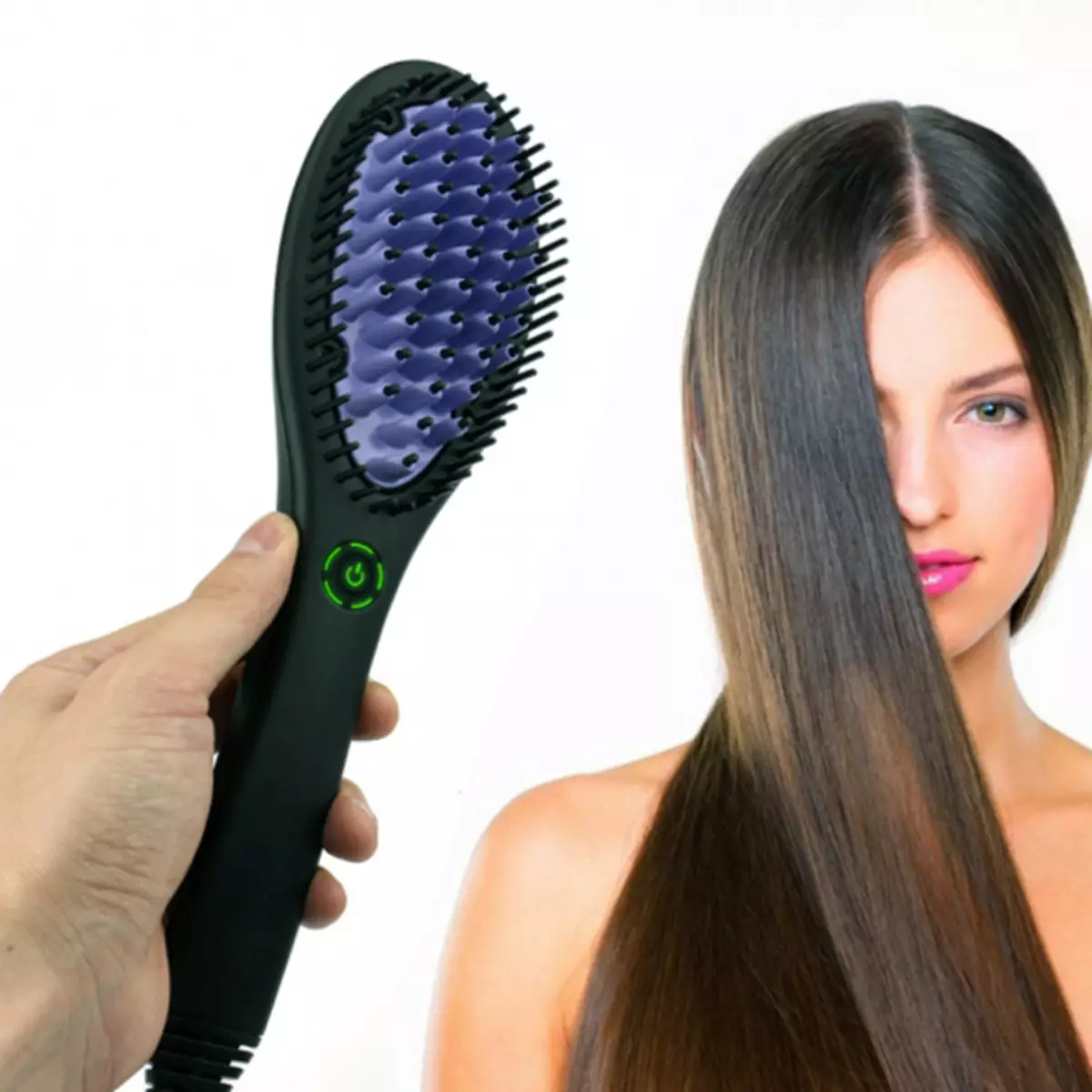 Comb-Rectifier (37 myndir): Electric Hratt Hair Straightener fyrir Hair Restening, Iron Bumps Umsagnir 16566_6