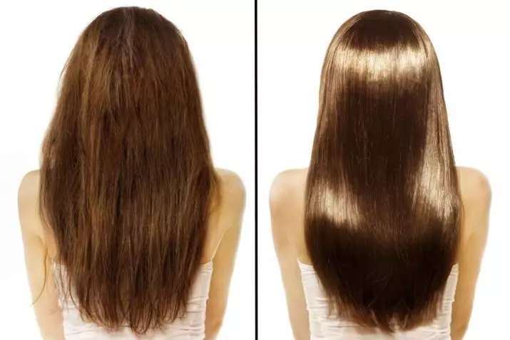 Ламиниране на косата (55 фотографии): Што е тоа? Што изгледа косата пред и после? Како да се направи? Добрите и лошите страни, композиции и прегледи 16591_27