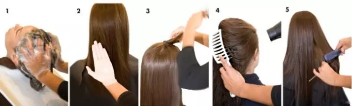 Kokokohoto Keratin: Značilnosti brazilskega ravnanja z lasmi in navodili za njeno uporabo, značilnosti uporabe visokosmernega šampona 16615_18