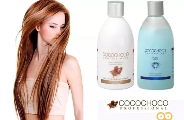 Keratin Cocochoco: Karakteran rambut rambut Brasil Brasil kanggo panggunaan, fitur panggunaan sampo konsentrasi tinggi 16615_19