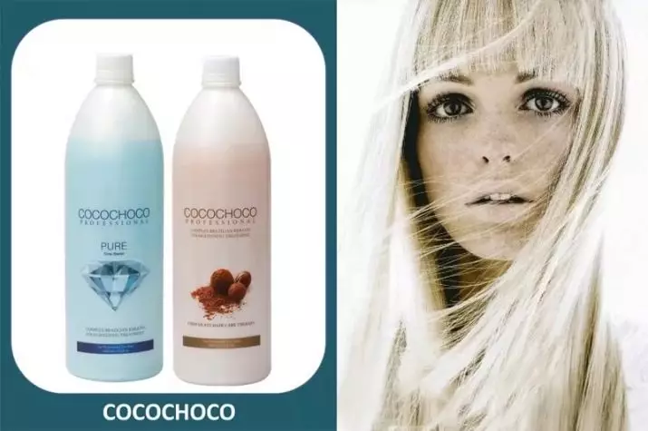 COCOCHOCO KERATIN: Karakteristika for brasiliansk hårrettelse og instruktioner til brug, funktioner i brugen af ​​højkoncentreret shampoo 16615_5