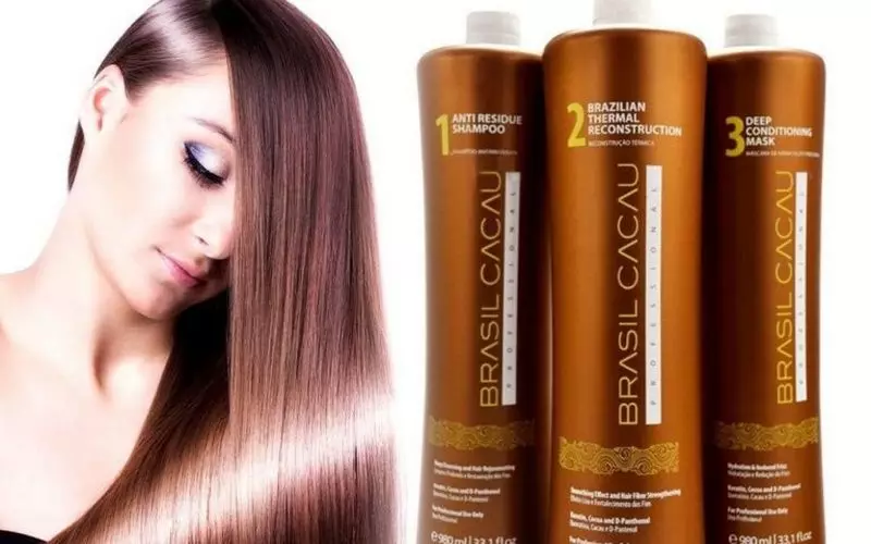 Keratin Hair သည်အိမ်တွင်ဖြောင့်ဖြောင့်ဖြောင့်ဖြောင့်ခြင်း - အိမ်တွင်မည်သို့ပြုလုပ်ရမည်နည်း။ ရိုးရှင်းသောချက်ပြုတ်နည်းများ။ ဒီအတွက်ဘာလိုအပ်သလဲ။ 16616_2