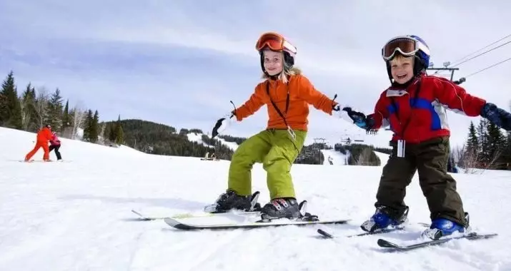 Butang ski kanak-kanak: Ski dan kasut lain dan jadual saiznya. Bagaimana untuk memilih kasut ski untuk kanak-kanak? Model 28-33 dan saiz lain 1664_4