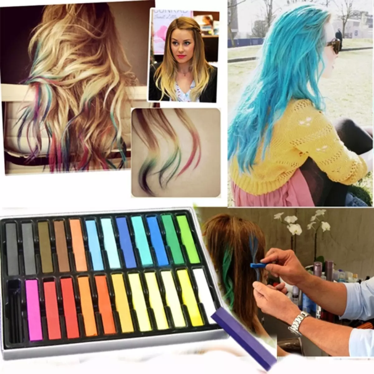 Pintar hilos de pelo (49 fotos): ¿Cómo pintar hilos de pelo oscuro y rubio en casa? Selección de colores brillantes. ¿Quiénes son los tonos rojos? 16654_9