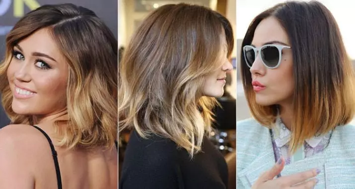Malen Sie kurze Haare in zwei Farben (56 Fotos): Wie machen Sie eine doppelte schwarze und weiße Brunette-Färbung? Wie man verschiedene Haarschnitte malen? 16660_54