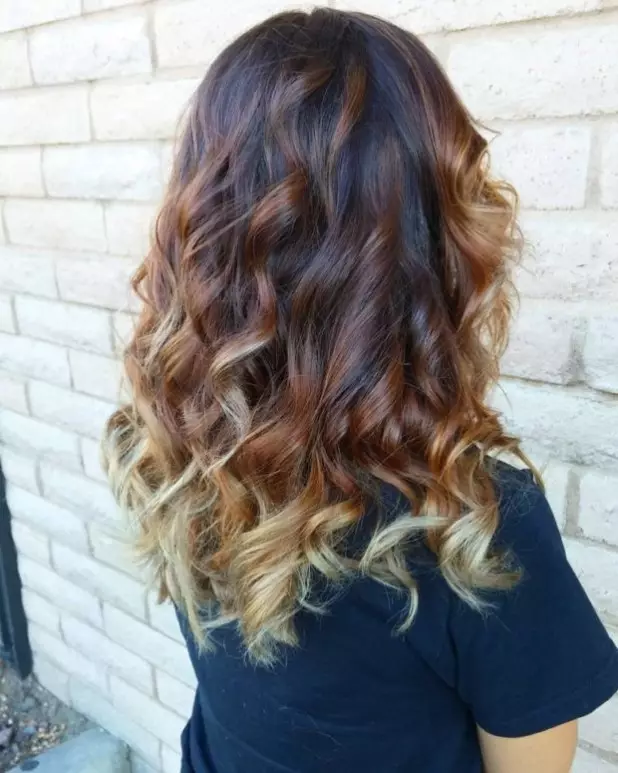 Saç boyama şık eğilimleri (139 fotoğraflar): Farklı saç kesimlerinin boyamadaki kış yeni ürünler, kadın saçın modern şık renkleri 16677_84