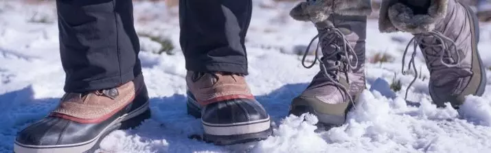 Snowubuthuthuthuthuthes (58 fotogrāfijas): kas tas ir? Piemēroti laika apstākļi un apavu temperatūra. Kāda ir atšķirība starp dutikiem no sniegaubuts? 1667_18
