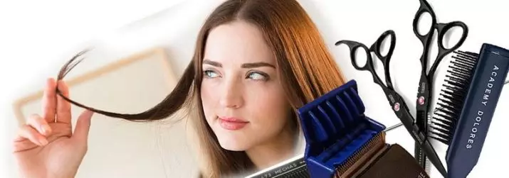 Polissage des cheveux à la maison: Comment polir de manière indépendante vos cheveux avec des ciseaux ou une machine à écrire à la maison? 16772_3