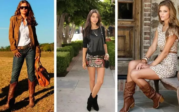 Ką dėvėti moterų kazokai? 68 nuotraukos su tuo, kas derinti trumpą rudą, raudonplaukį, juodą ir batus apie kitų spalvų rudenį ir pavasarį? 1677_2
