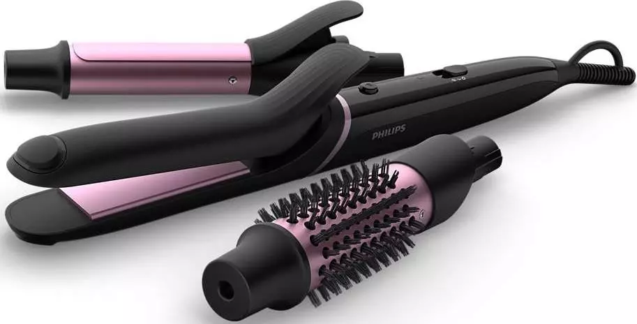 Philips Stailers: Tinjauan Rambut Rambut Keriting. Bagaimana memilih stiler untuk ikal dengan nozel? 16787_2