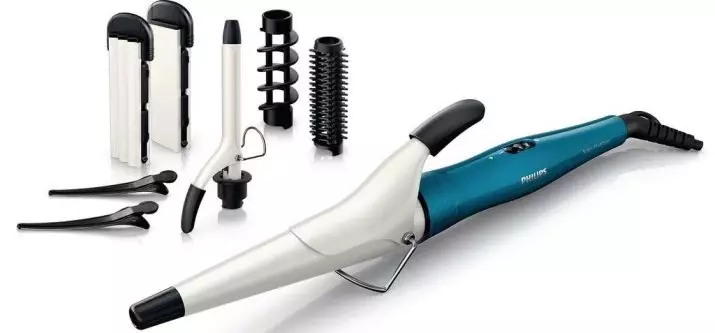 Philips Staillers: Vue d'ensemble des cheveux curling cheveux. Comment choisir un aigu aigu des boucles avec des buses? 16787_9