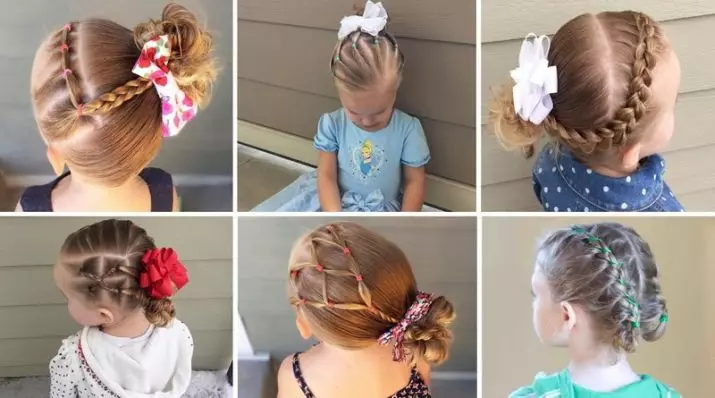 Hairstyles για μικρά μαλλιά για κορίτσια (67 φωτογραφίες): όμορφα χτενίσματα παιδιών για υγρά μαλλιά στο σπίτι, hairstyles σε ένα kara για μικρά παιδιά 16793_2