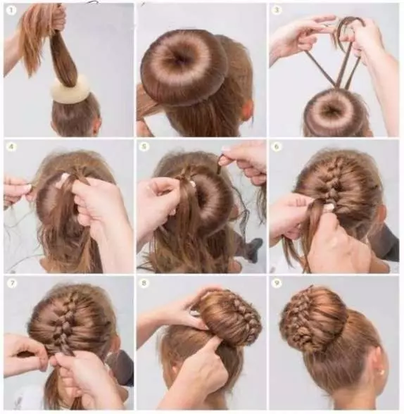 Peinados ligeros y hermosos para las niñas a la escuela en 5 minutos (97 fotos): ¿Cómo hacer un peinado simple con tus propias manos en etapas? Opciones de la escuela más ligera 16808_33