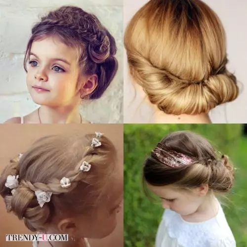 Hairstyles të lehta dhe të bukura për vajzat në shkollë në 5 minuta (97 foto): Si për të bërë një hairstyle të thjeshtë me duart tuaja në faza? Mundësitë më të lehta të shkollës 16808_37
