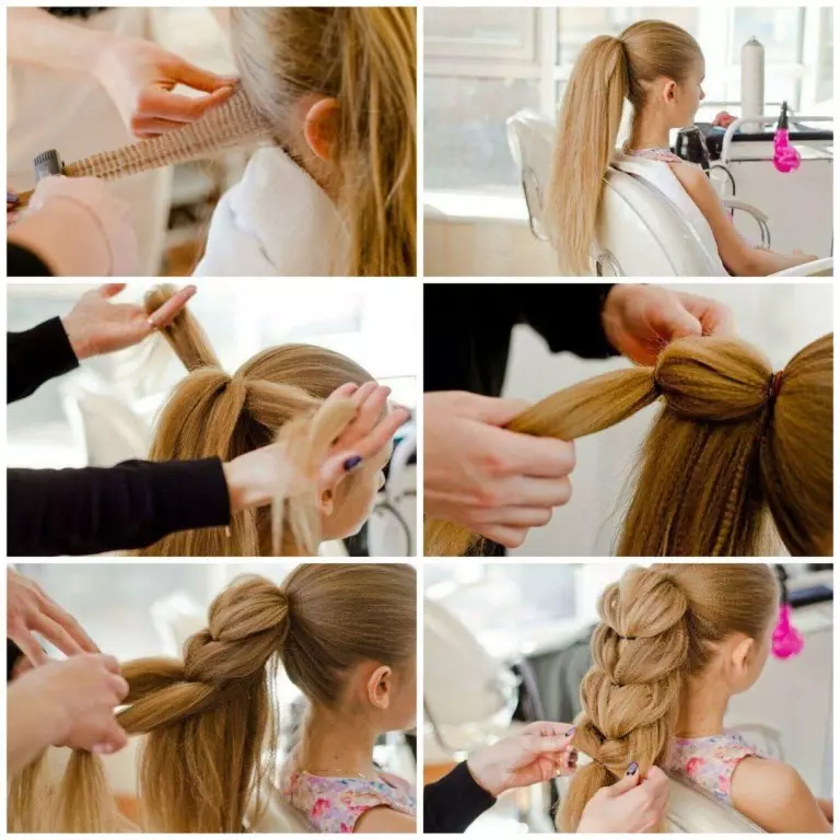 Ελαφρύ και όμορφο hairstyles για τα κορίτσια στο σχολείο σε 5 λεπτά (97 φωτογραφίες): Πώς να κάνετε ένα απλό χτένισμα με τα χέρια σας στα στάδια; Επιλογές σχολείων 16808_67
