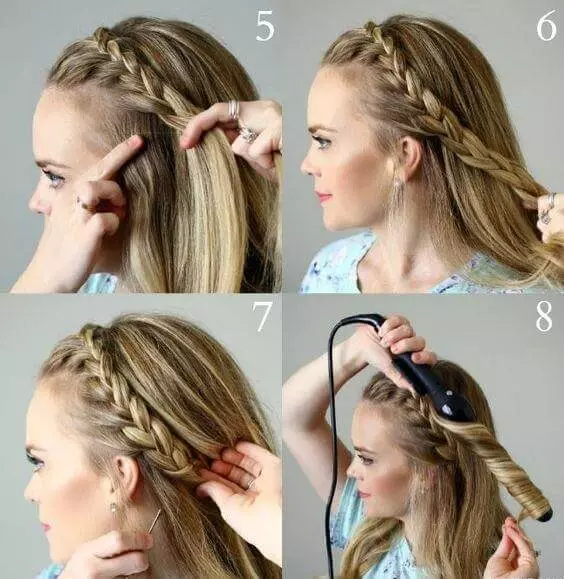 Hairstyles for girls (90 ფოტო): როგორ გააკეთოს ლამაზი და ციცაბო hairstyles ბავშვებისთვის? ყველაზე მაგარი პარამეტრები ბავშვთა hairstyles ერთად ribbons და სხვა აქსესუარები ეტაპობრივად 16809_36