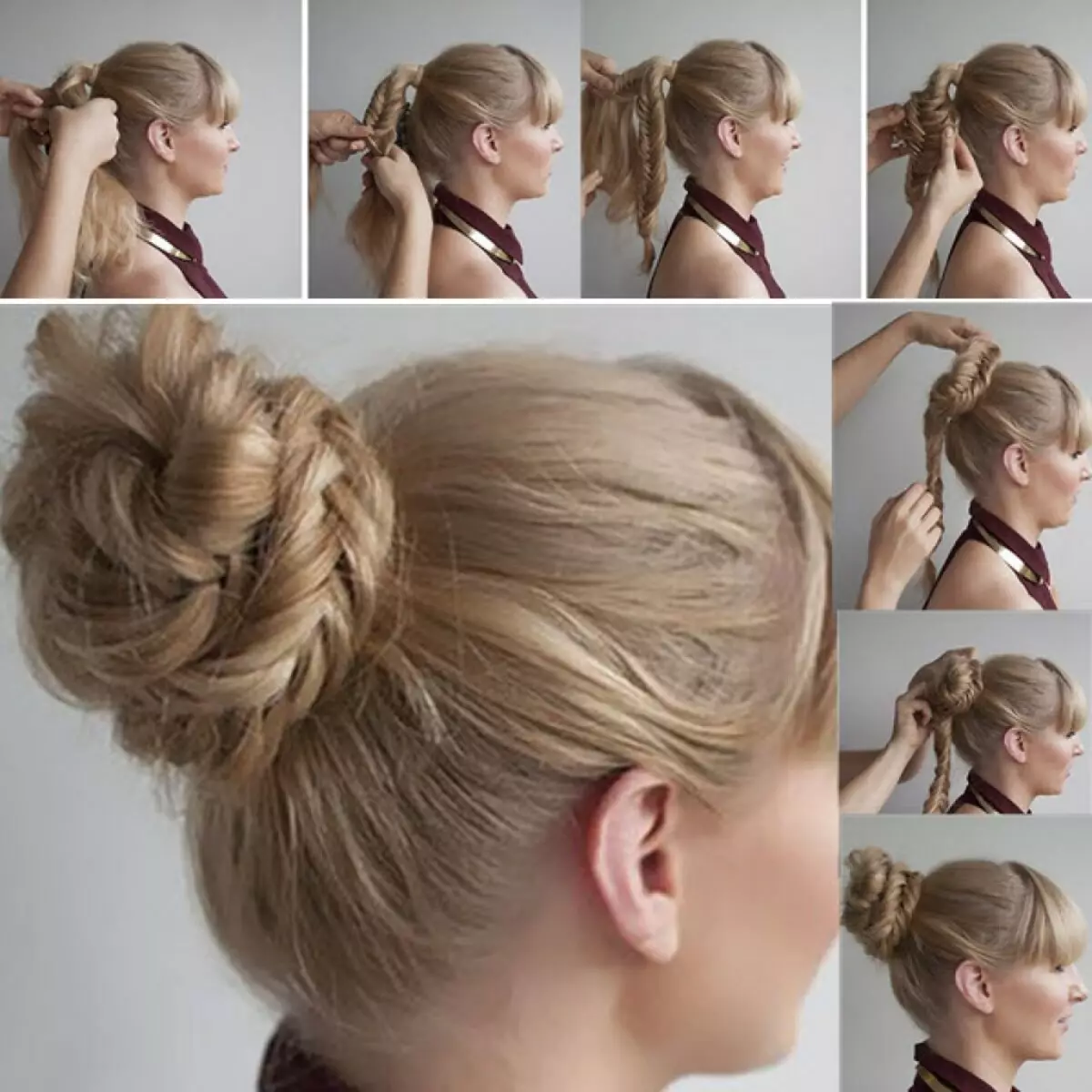 Hairstyles για τα κορίτσια για κάθε μέρα (74 φωτογραφίες): Κάντε τα απλά όμορφα casual hairstyles για τα κορίτσια 6, 8 και 14 χρόνια σε 5 λεπτά 16810_36