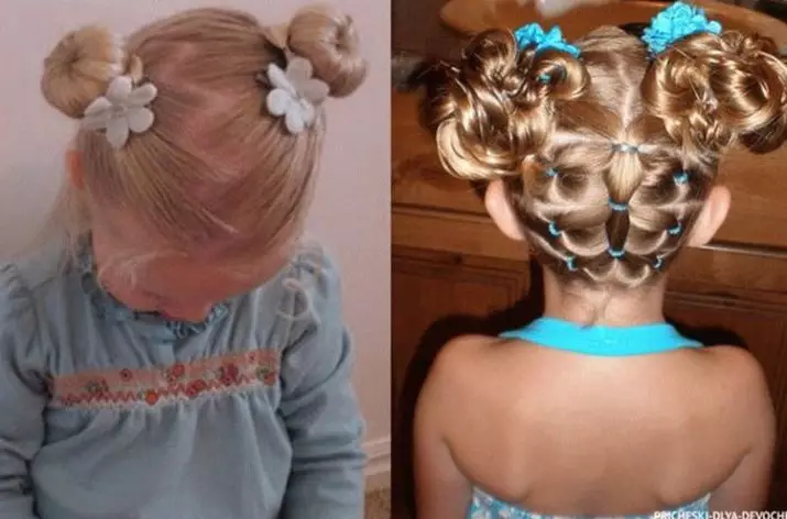 Hairstyles voor meisjes voor elke dag (74 foto's): maak een eenvoudige mooie casual kapsels van kinderen voor meisjes 6, 8 en 14 jaar in 5 minuten 16810_40