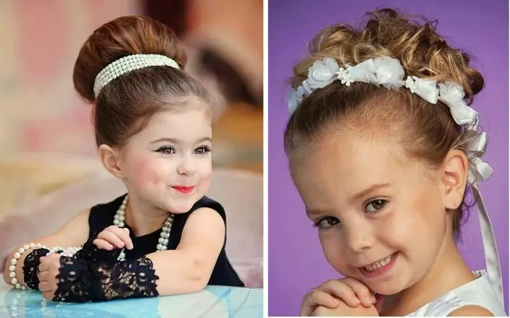 Hairstyles για τα κορίτσια για κάθε μέρα (74 φωτογραφίες): Κάντε τα απλά όμορφα casual hairstyles για τα κορίτσια 6, 8 και 14 χρόνια σε 5 λεπτά 16810_60