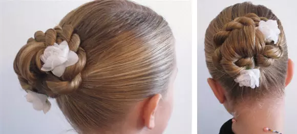 Модні зачіски для дівчаток (65 фото): як зробити найстильніші дитячі зачіски для дітей 5, 6 і 8 років? Особливості напрямки моди в дитячих зачісках 16814_18