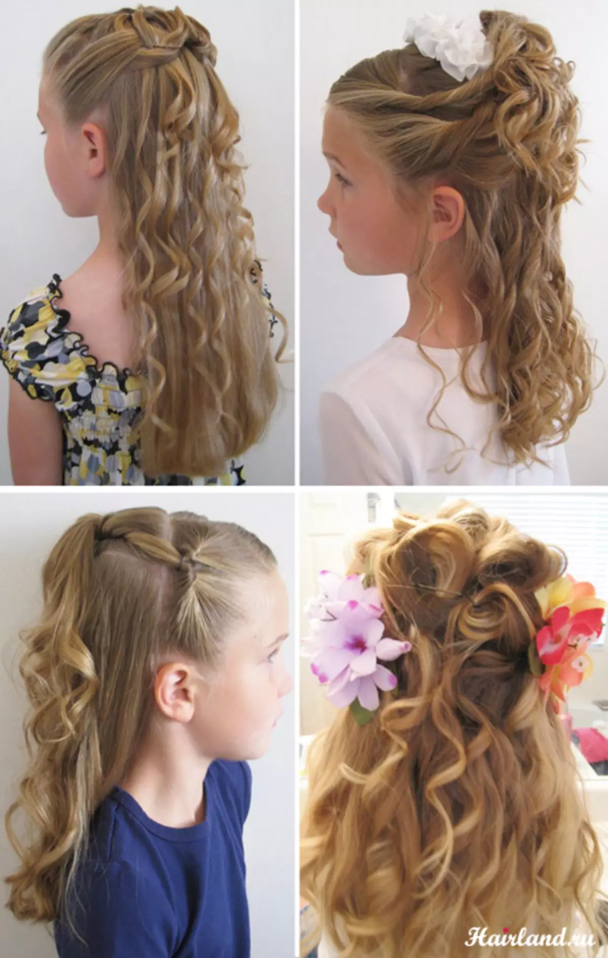 Penteados elegantes para meninas (65 fotos): Como fazer os penteados das crianças mais elegantes para crianças 5, 6 e 8 anos de idade? Características da direção da moda em penteados infantis 16814_53
