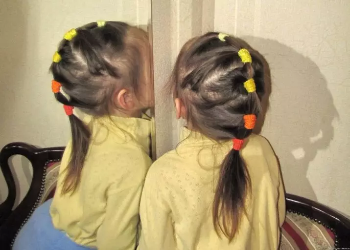 带有谣言的女孩的发型（64张）：儿童的发型使用小橡皮筋，女孩的美丽选择，长发短发 16816_45