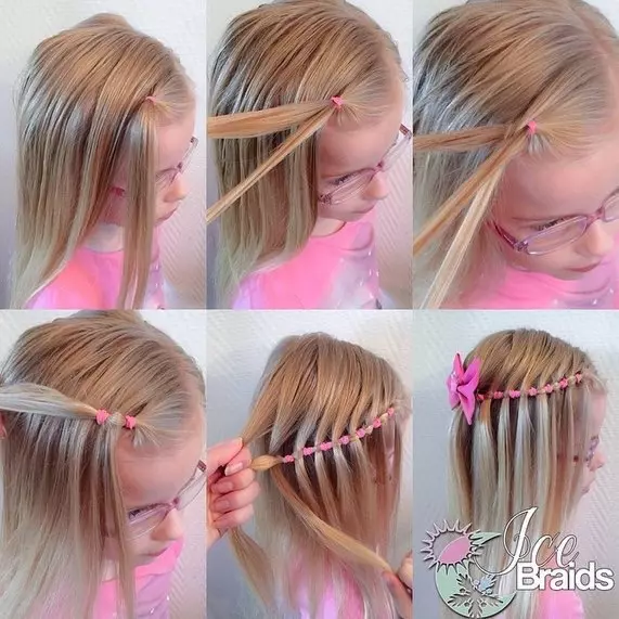 Hairstyles για τα κορίτσια για το Νέο Έτος (78 φωτογραφίες): Παιδικά Χριστουγεννιάτικα Hairstyles για ένα Matinee για κορίτσια με μακρά και μικρά μαλλιά 2021, Όμορφη χτένισμα 