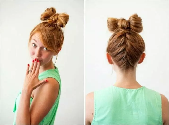 Hairstyle-Bow για το κορίτσι: Πώς να βήμα προς βήμα για να κάνετε ένα τόξο μακριά μαλλιά σε ένα παιδί; Παραδείγματα όμορφων χτενισμάτων των παιδιών 16832_31