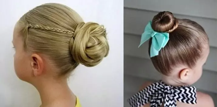 Hairstyles për vajzat me flokë të gjatë (96 foto): Si për të bërë hairstyles të bukur të fëmijëve të thjeshtë me duart e tyre në shtëpi hap pas hapi? 16833_92