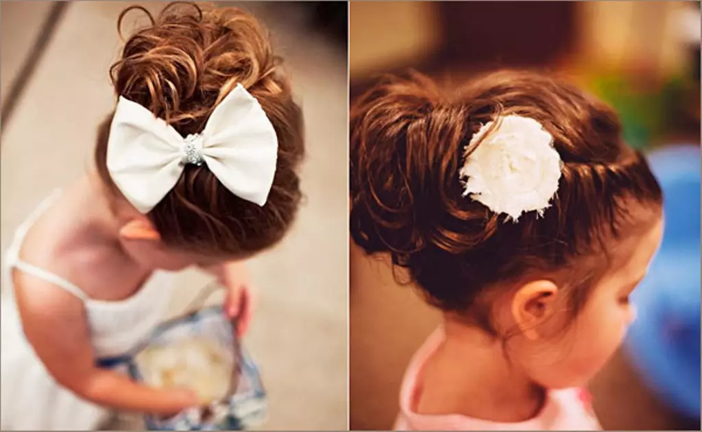Frisyrer for jenter 2-3 år på kort hår (20 bilder): frisyre ideer for små barn 16834_16