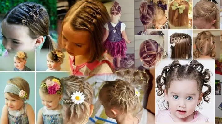 Frisyrer for jenter 2-3 år på kort hår (20 bilder): frisyre ideer for små barn 16834_2