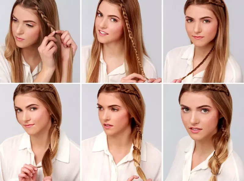 Genç Kızlar İçin Saç Modelleri (69 Fotoğraf): Gevşek Saçlı Moda Saç Modelleri, Uzun Saç ve Saç Orta Uzunluğu Seçenekler, Kızlar için Güzel ve Serin Saç Modelleri Seçimi 12, 14 ve 15 Yıl 16842_10